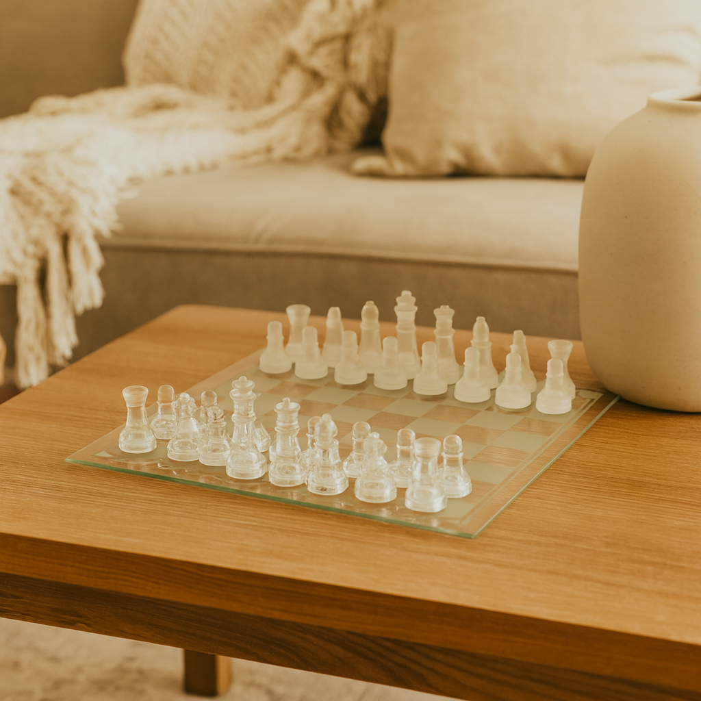 Crystal | Transparent Creative Glass Chessboard