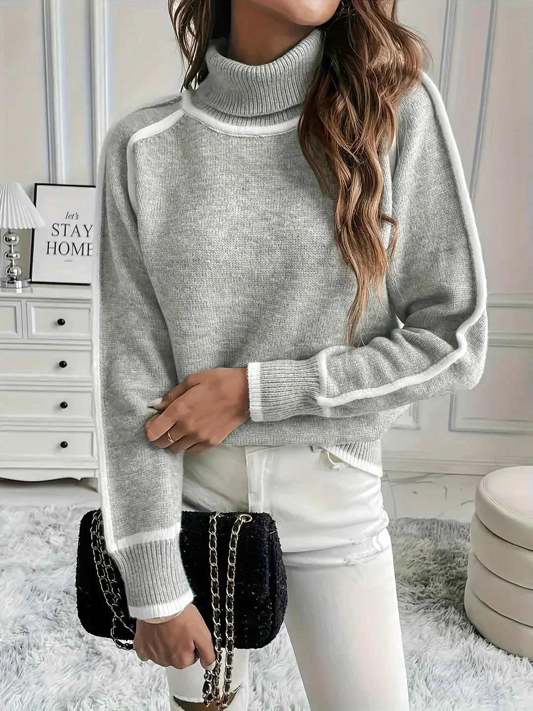 Yuka - Luxe Knit Turtleneck Sweater