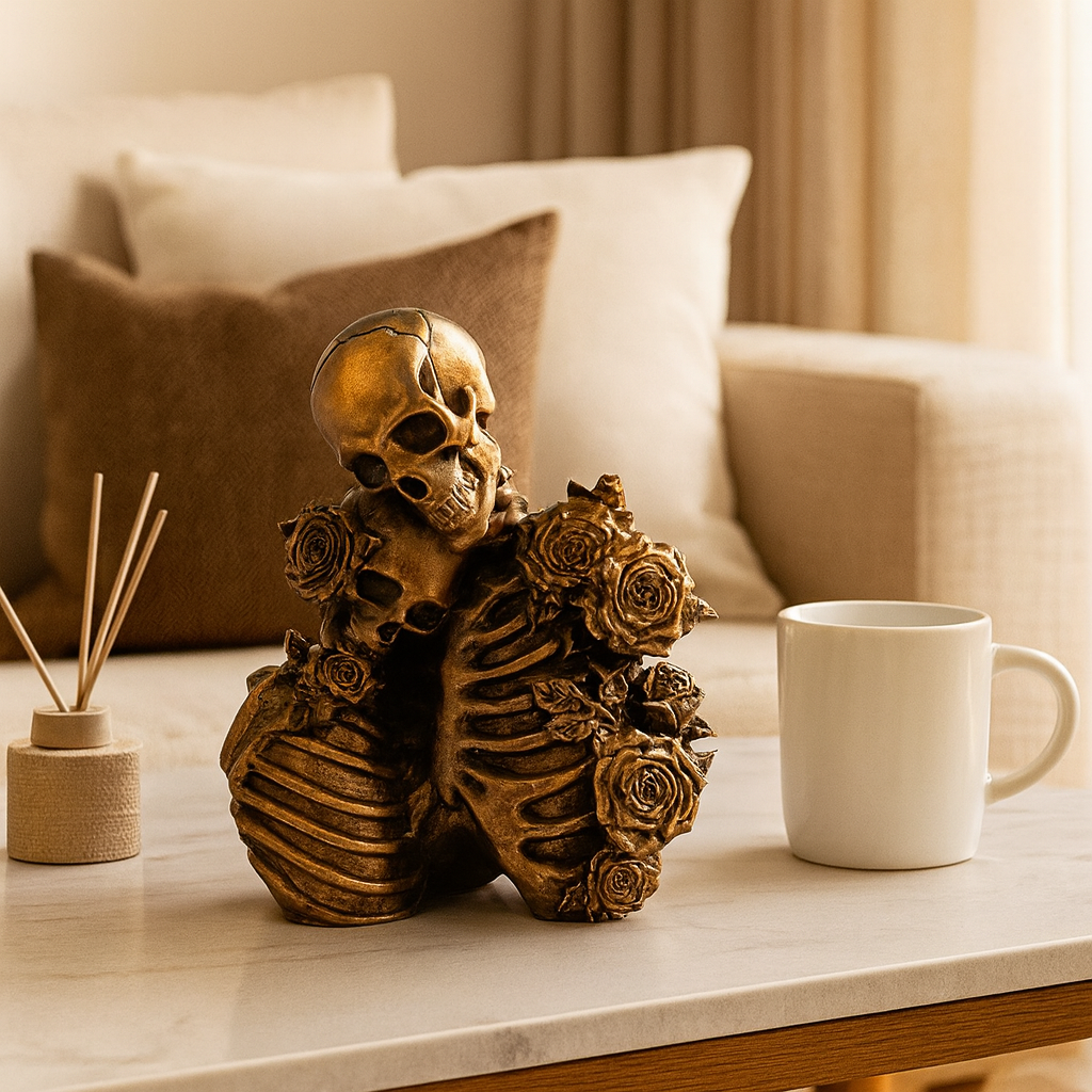 Ebon Rose | Gothic Skeleton Rubber Figure