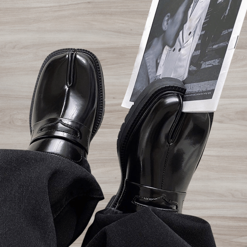 ケビン - 厚底のエレガントなスプリットトゥシューズ