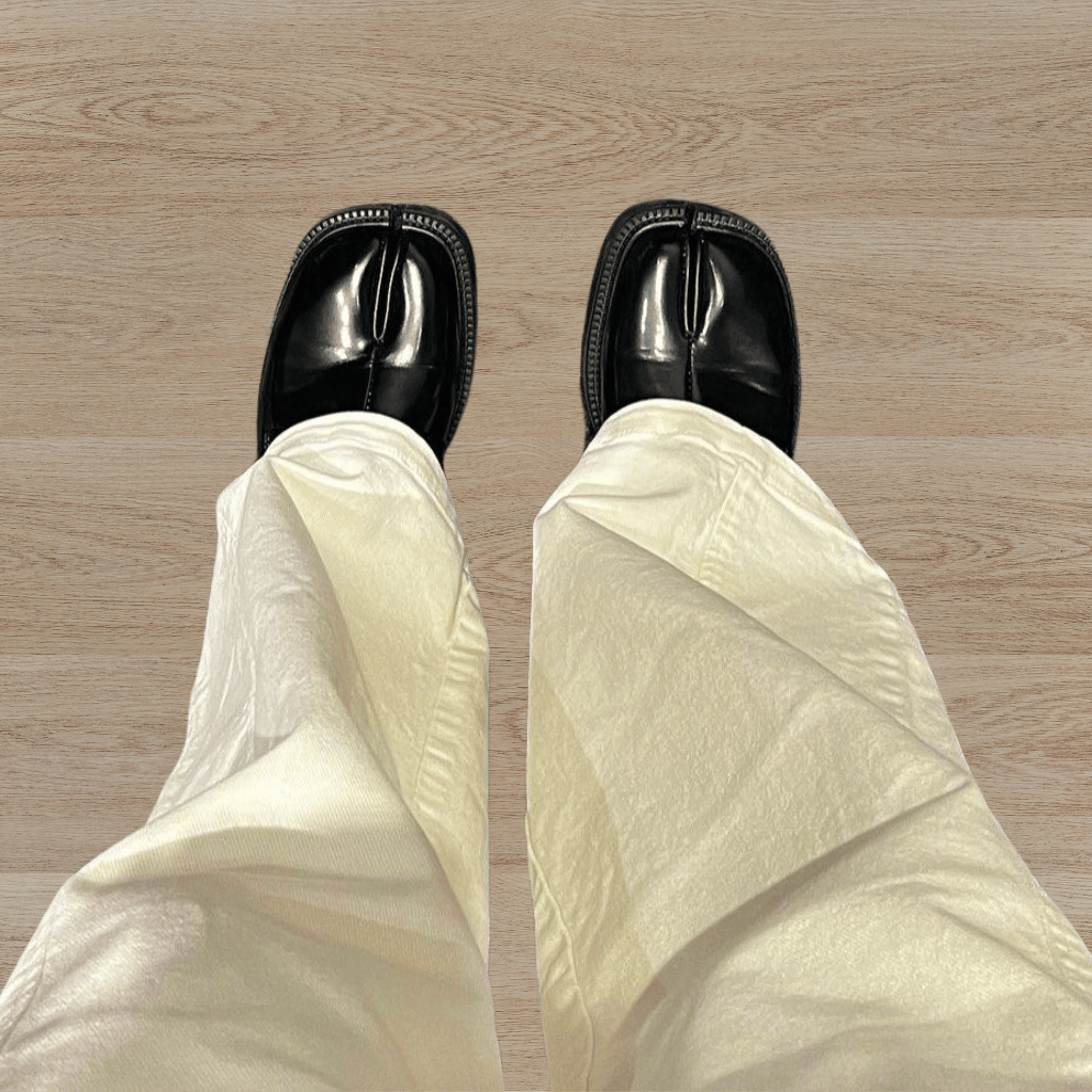 ケビン - 厚底のエレガントなスプリットトゥシューズ