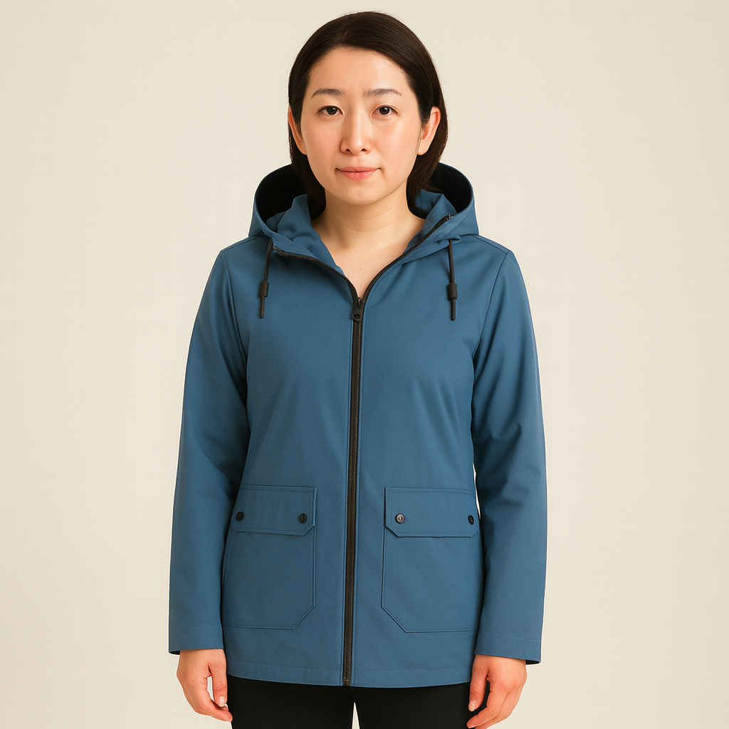 Elizabeth | Elegant waterproof hooded jacket