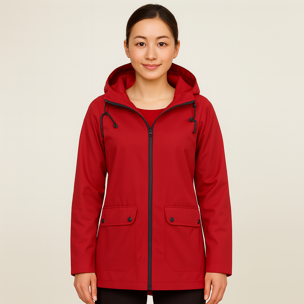 Elizabeth | Elegant waterproof hooded jacket