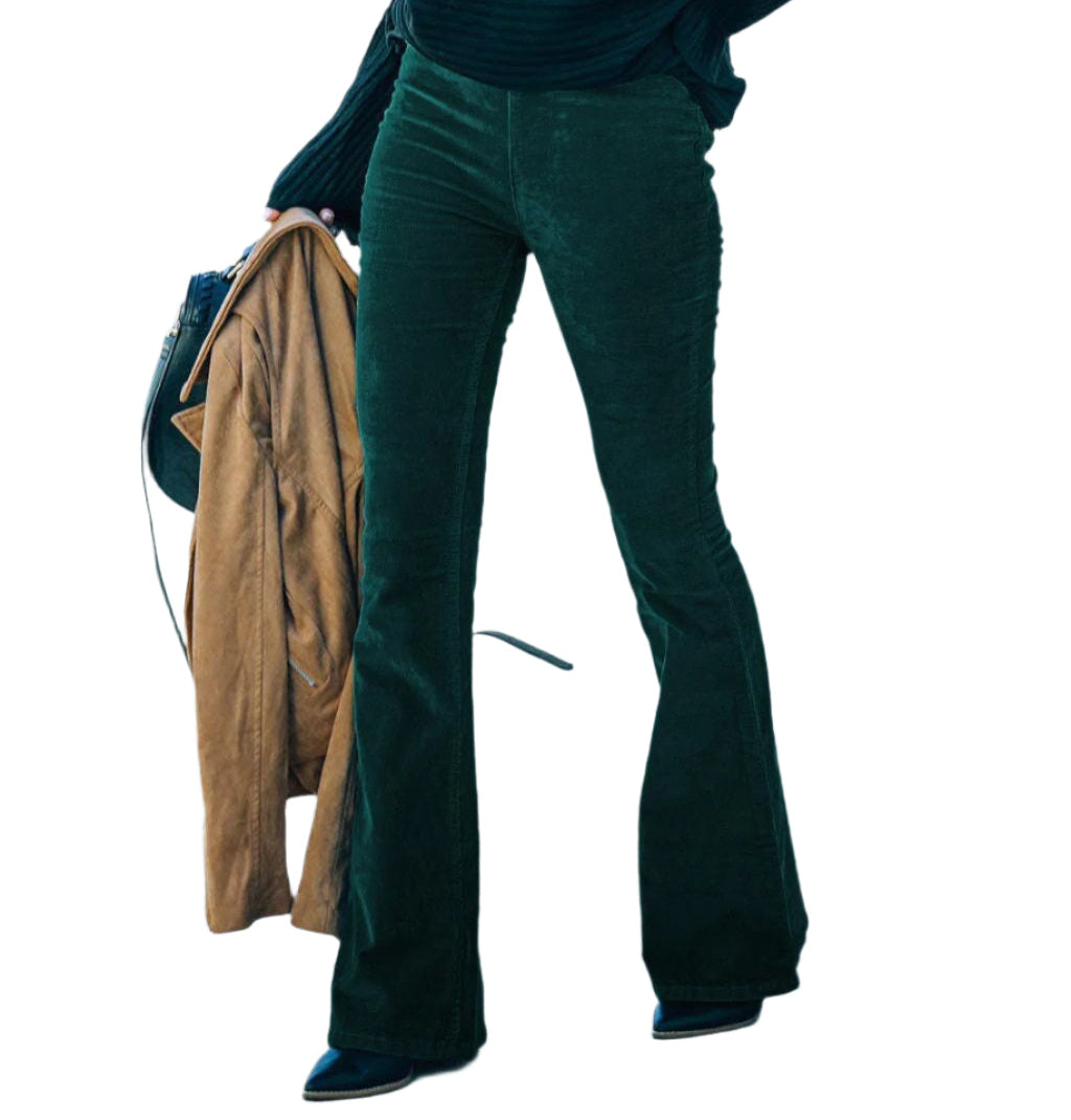 Ellen - Elastic waist slim pants