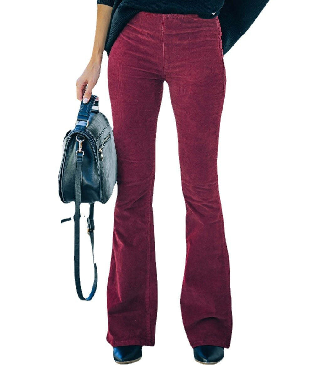 Ellen - Elastic waist slim pants