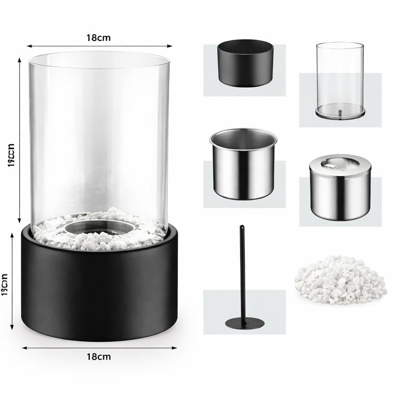 EmberLux | Ethanol Fire Table Lamp