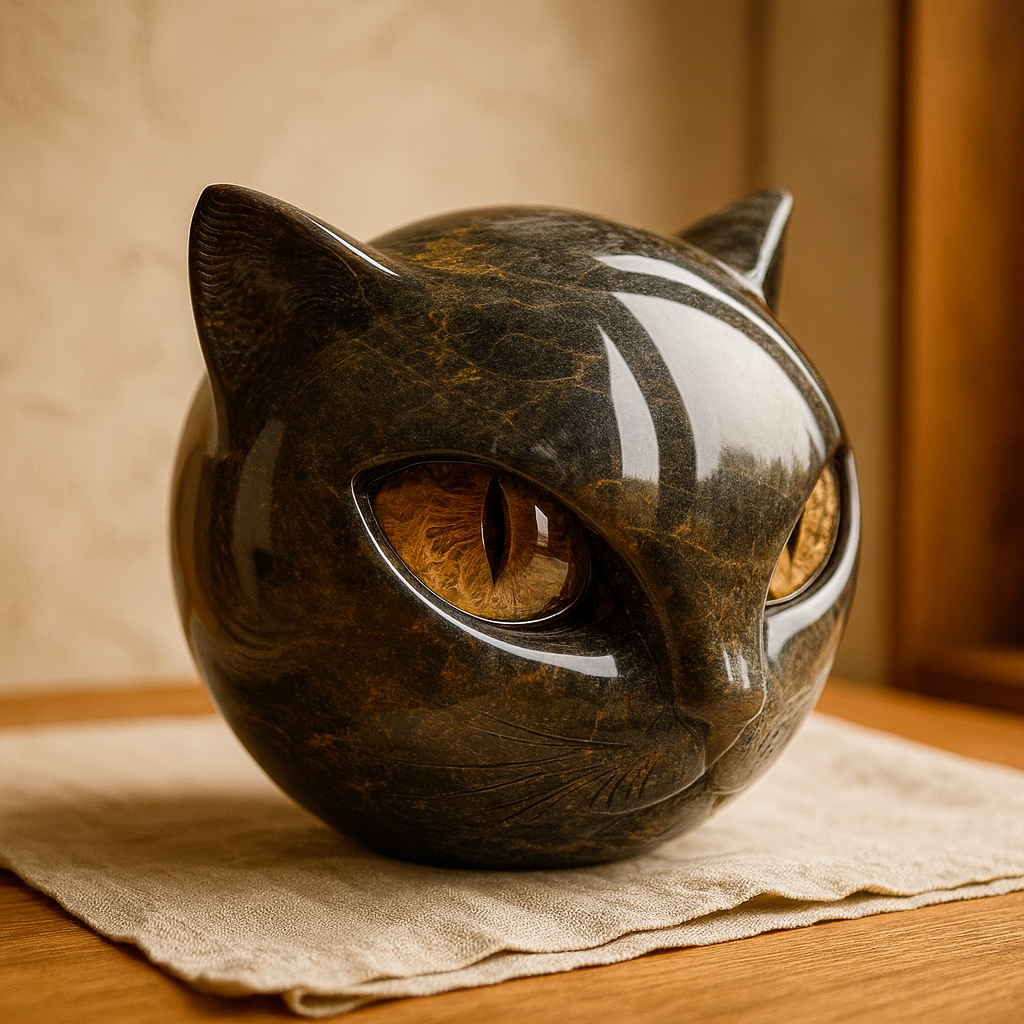 フェローラ | 猫の頭の彫刻