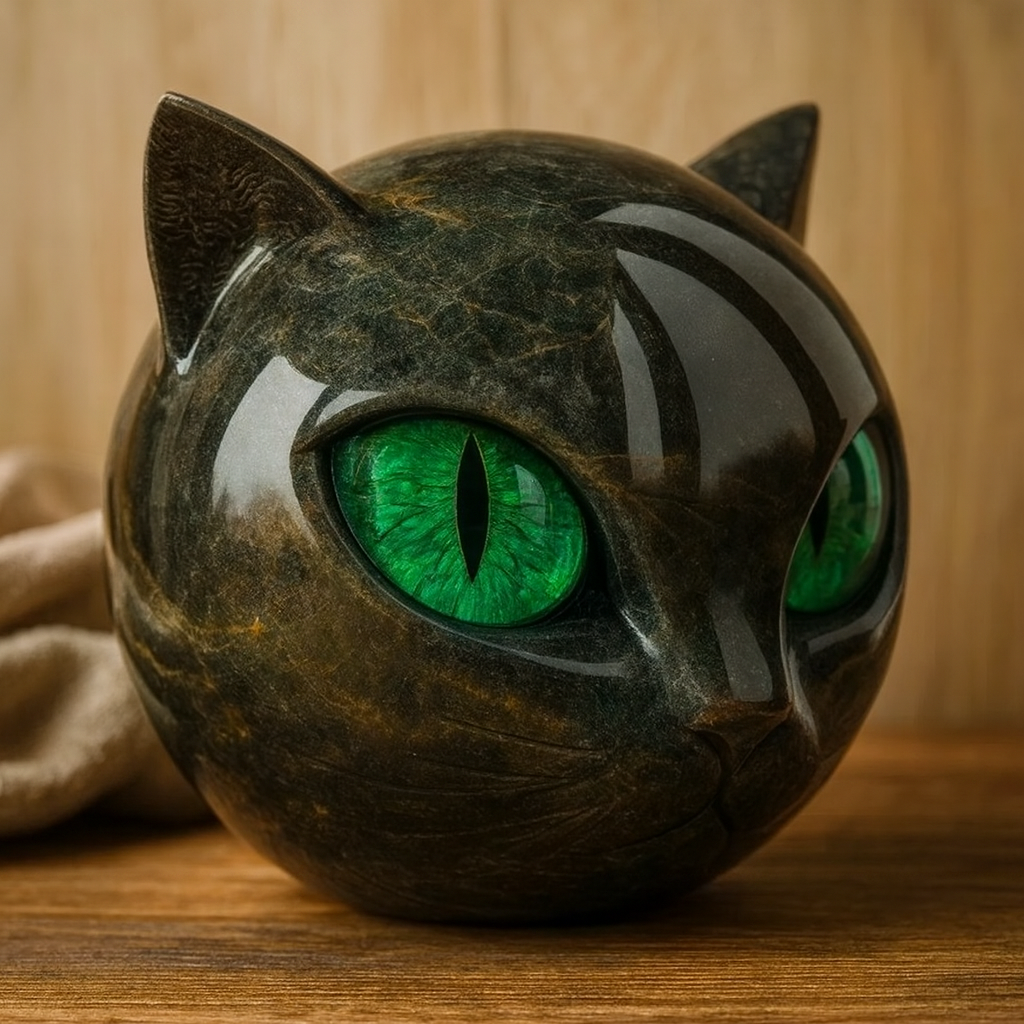 フェローラ | 猫の頭の彫刻