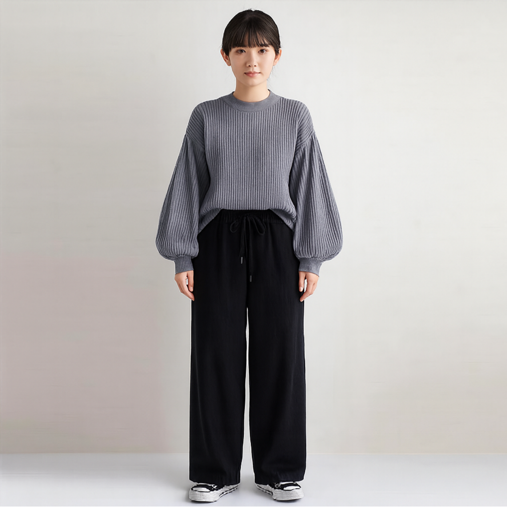 フェノラ | モダンなトップスとパンツのセット