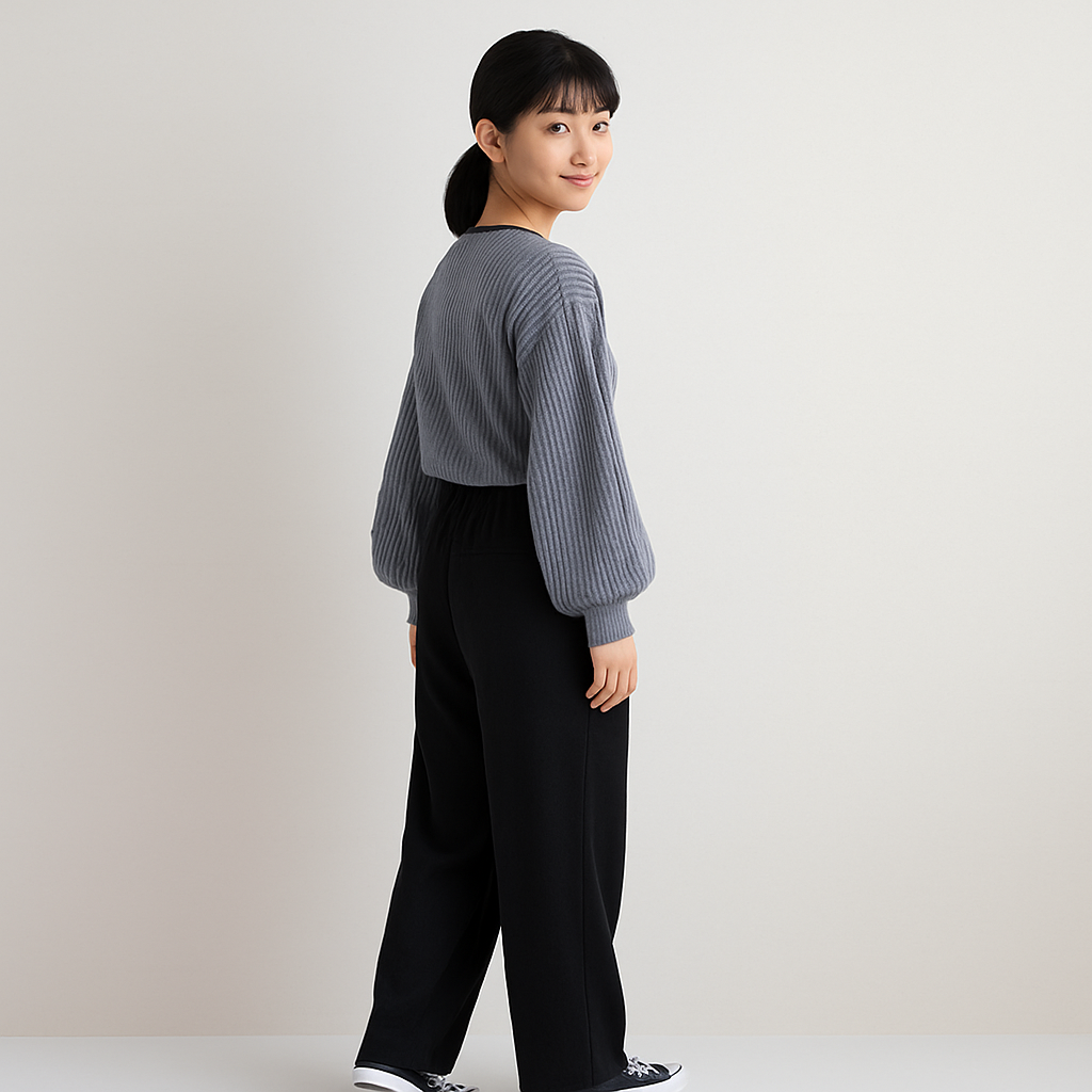 フェノラ | モダンなトップスとパンツのセット