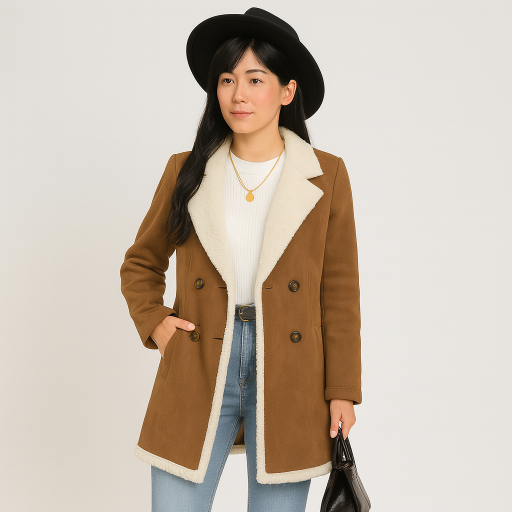 Gerlina | Stylish Women's Long Sleeve Coat