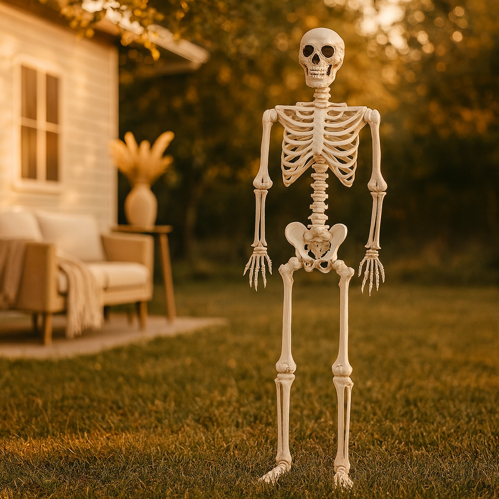 Grave Shadow Halloween Sculpture – Decorative Figurine for Home and Garden