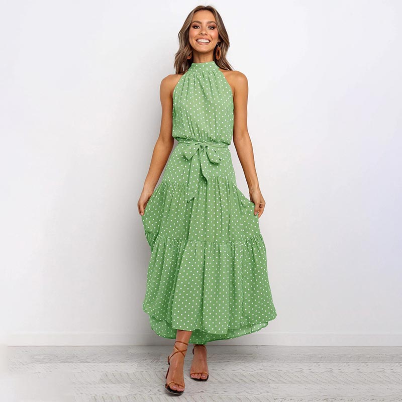 Nana Boho Polka Dot Dress | Elegant Women's Party Dress