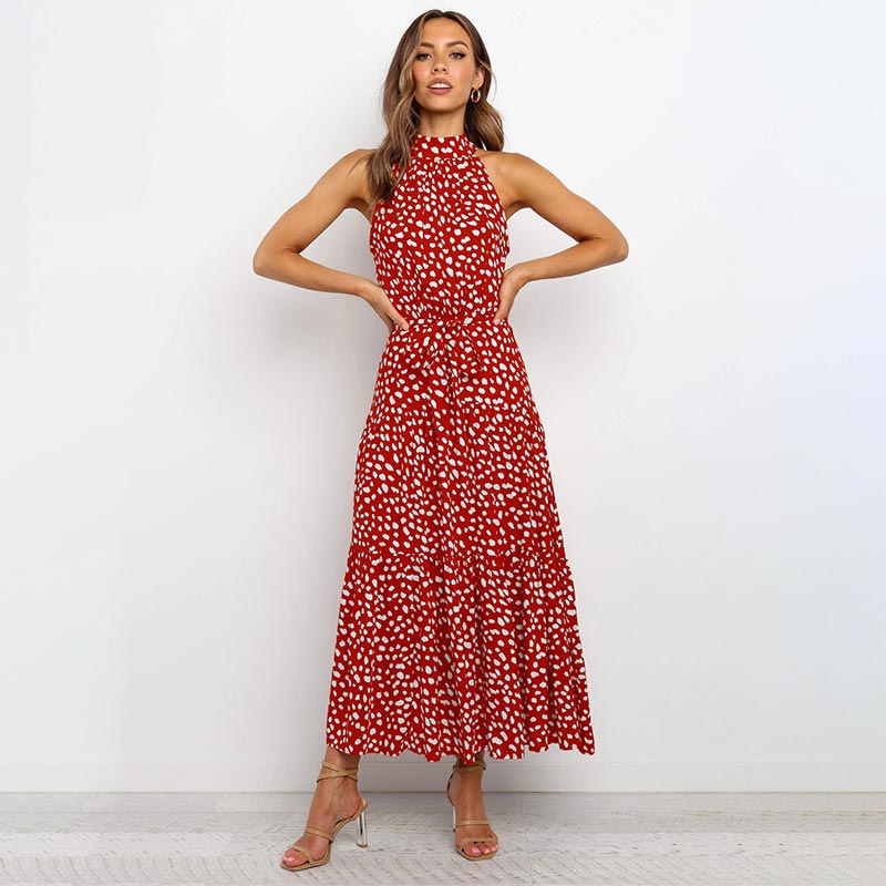 Nana Boho Polka Dot Dress | Elegant Women's Party Dress