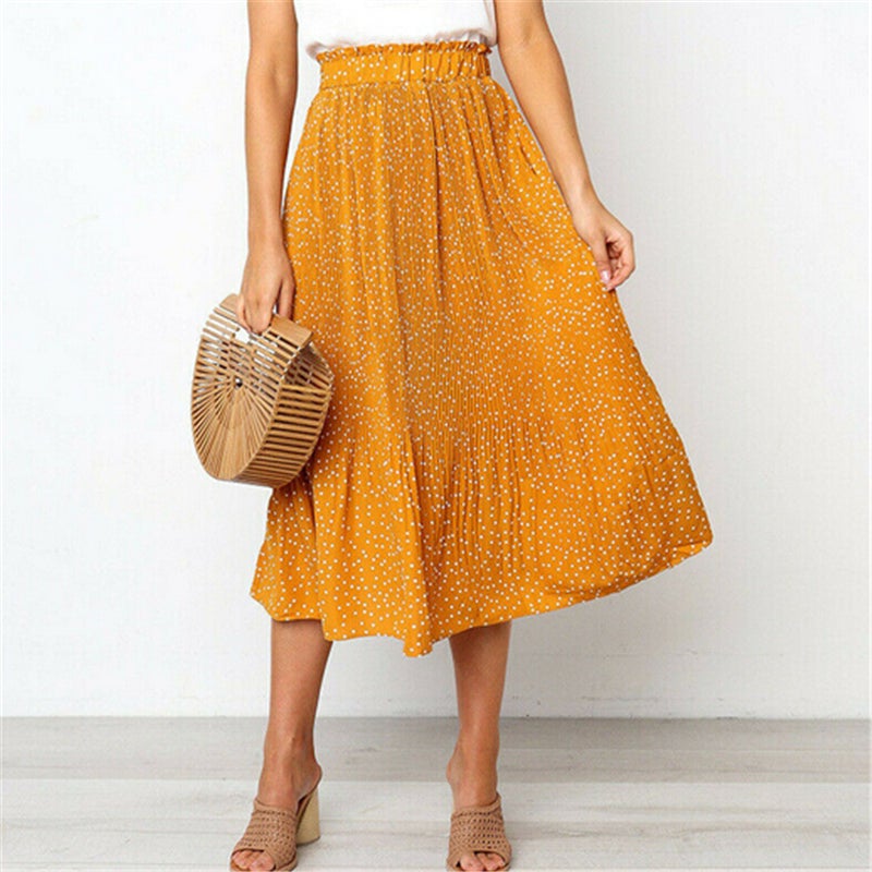 Marlene - Polka Dot Midi Skirt