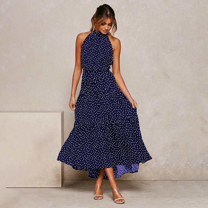 Nana Boho Polka Dot Dress | Elegant Women's Party Dress