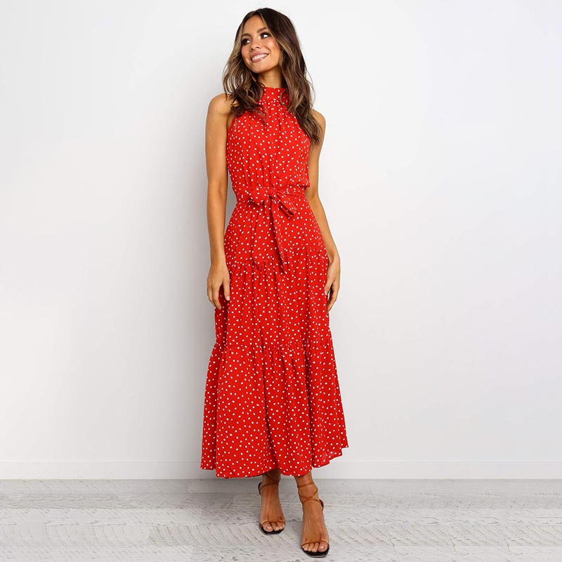 Nana Boho Polka Dot Dress | Elegant Women's Party Dress