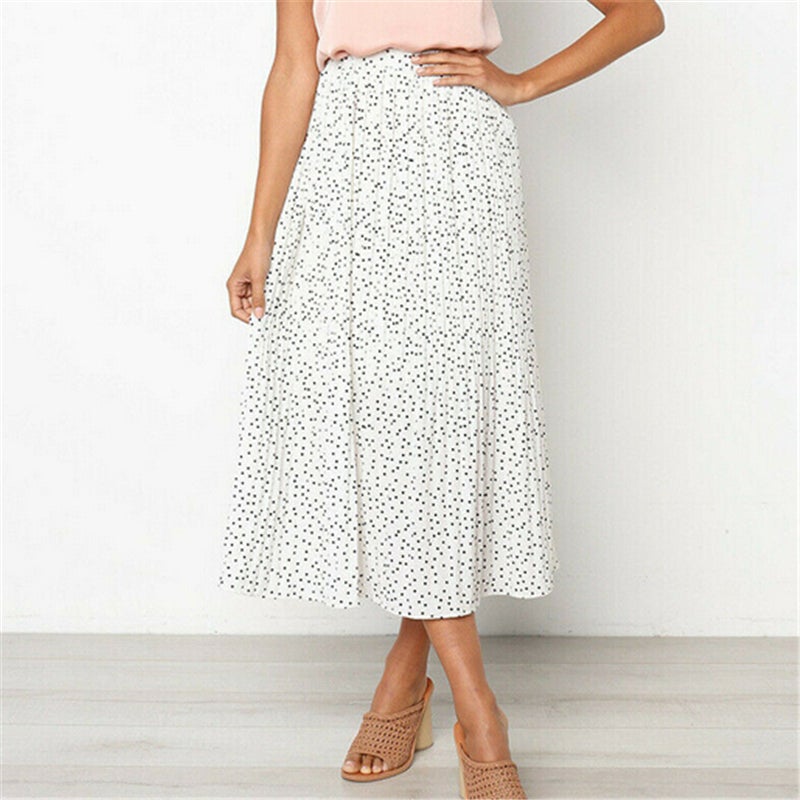 Marlene - Polka Dot Midi Skirt