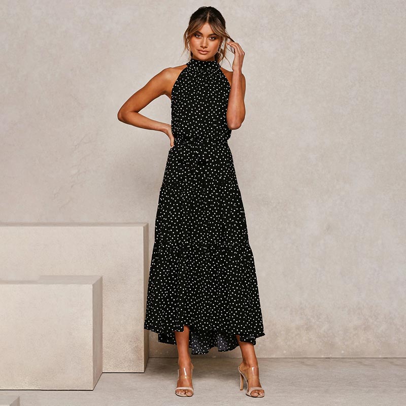 Nana Boho Polka Dot Dress | Elegant Women's Party Dress
