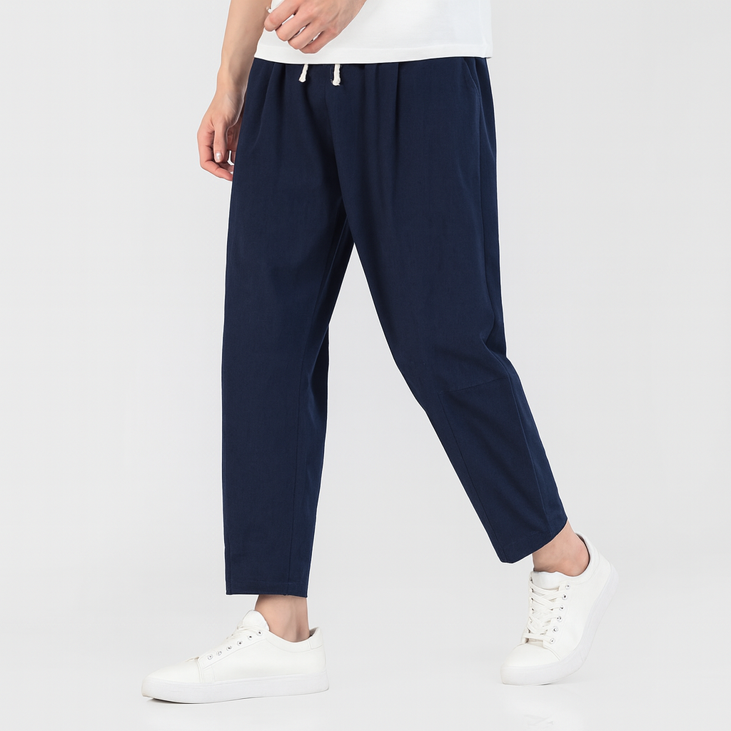 Hiroto | Classic Linen Trousers