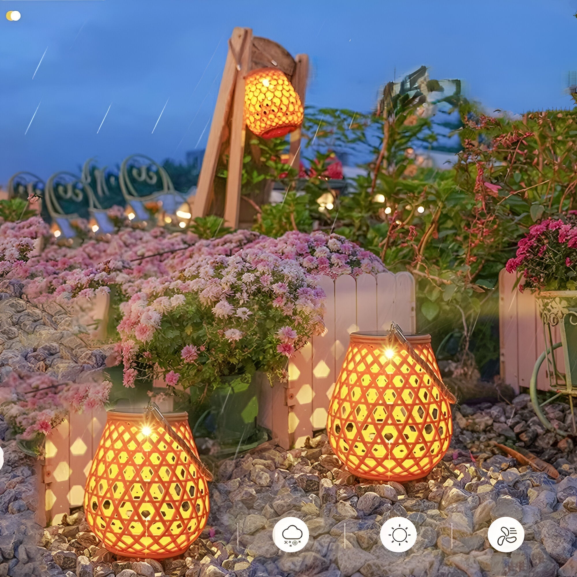 Solara – Woven Solar Garden Lantern