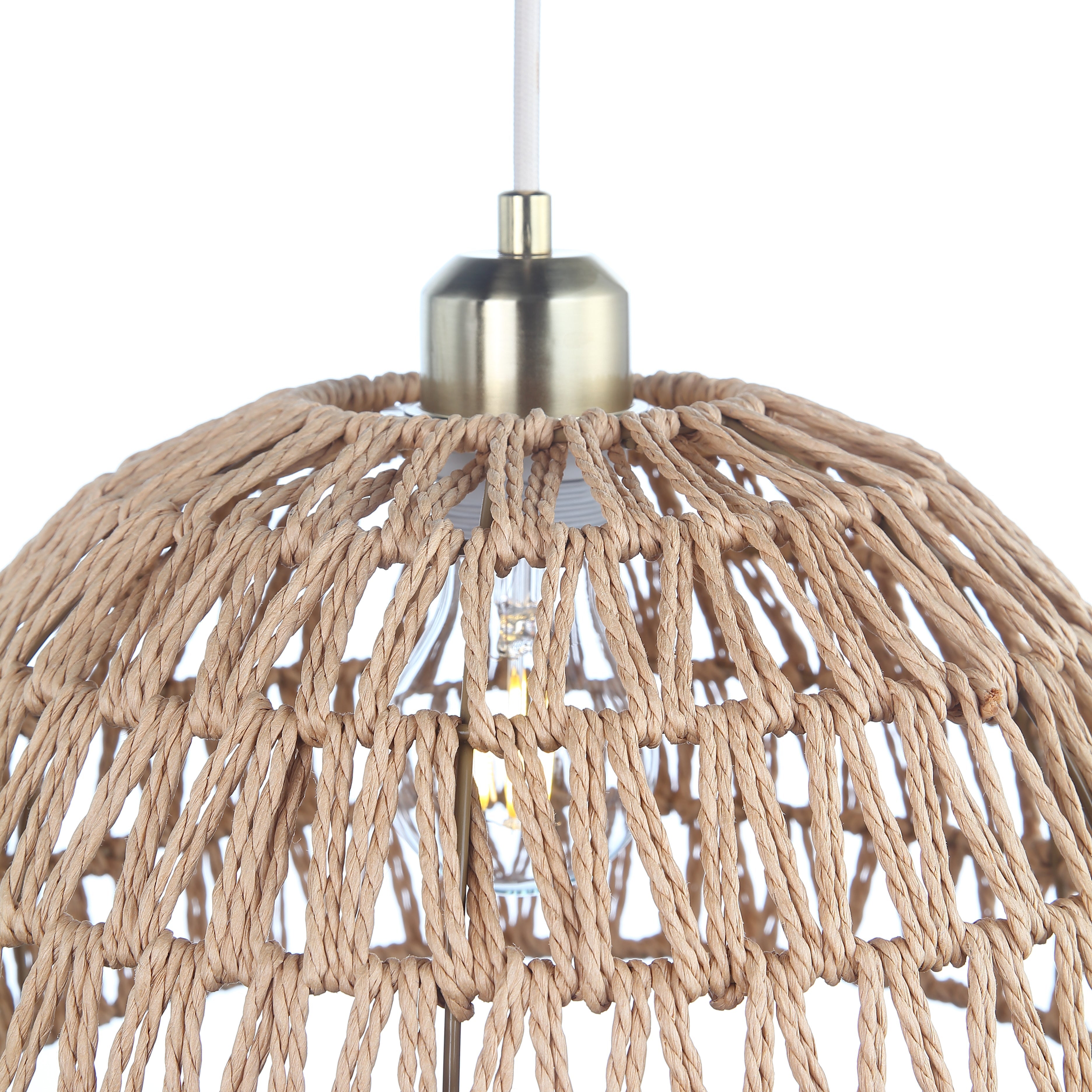 Twilight Natural Thread Pendant