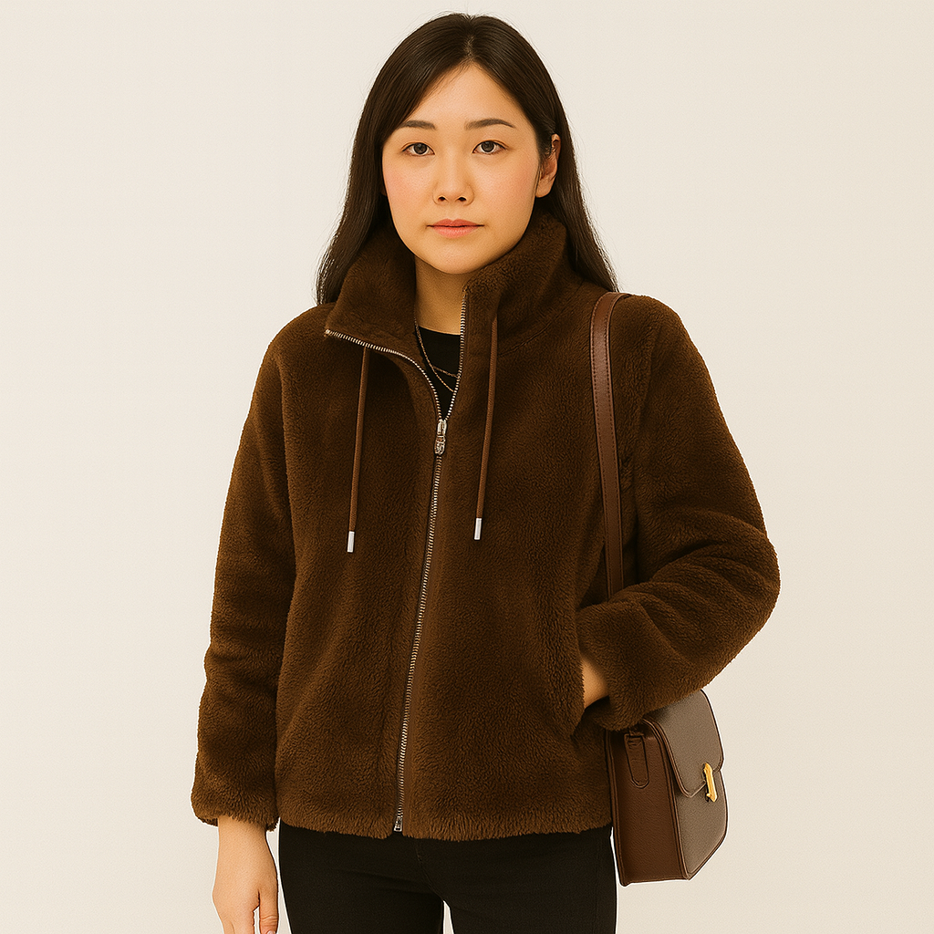 Jackie | Comfortable oversized teddy long jacket