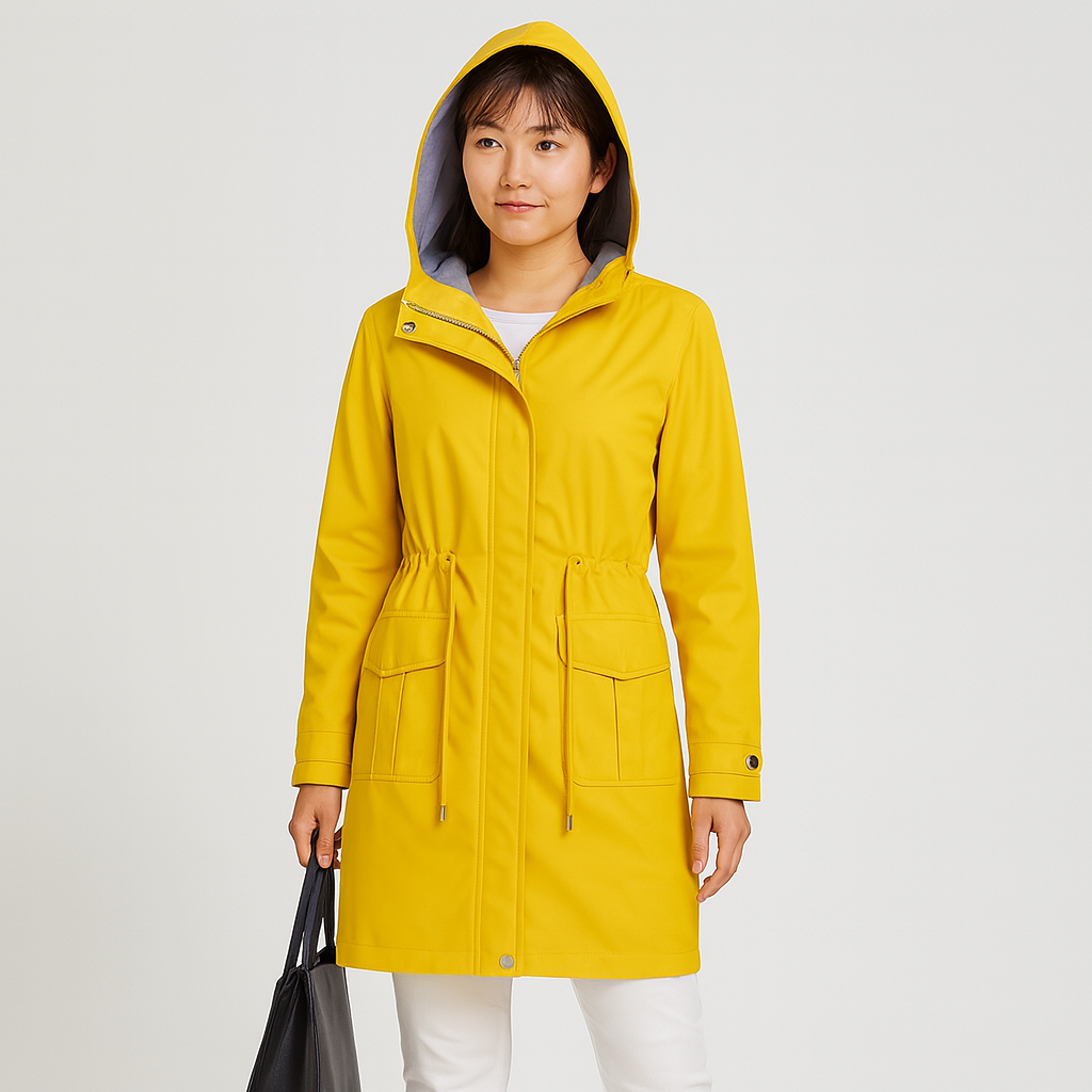 Jenna | Waterproof hooded trench coat