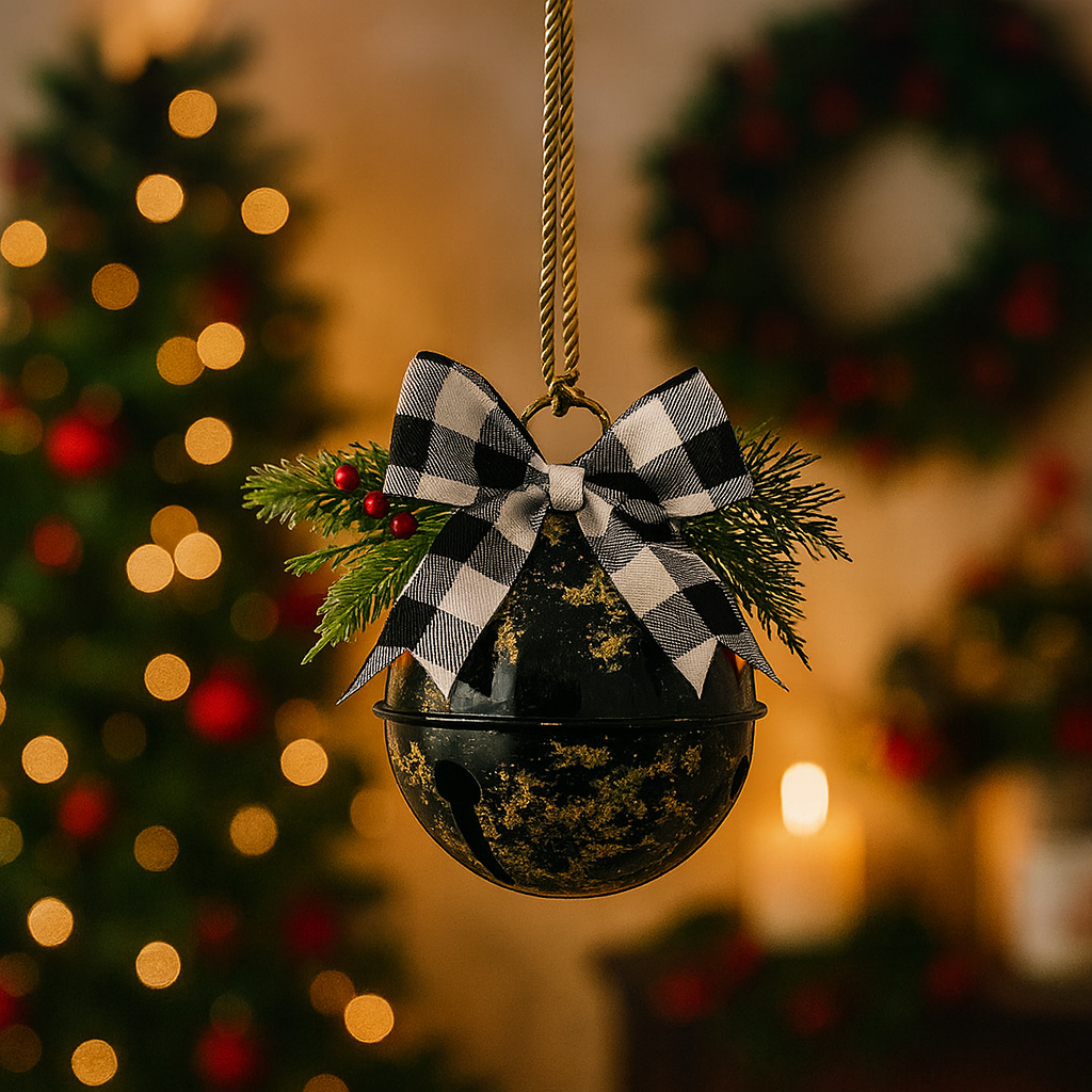 Jingle Crest | Elegant Christmas Bell Wreath