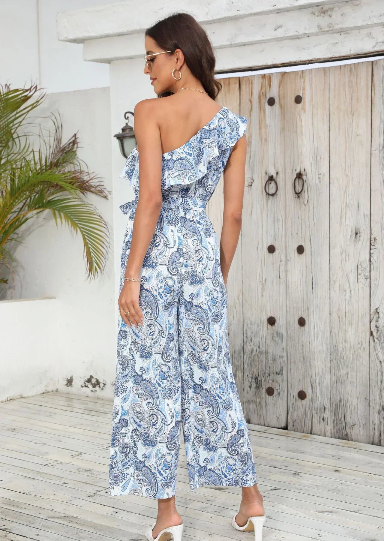 Shea - Trendy One-Shoulder Jumpsuit