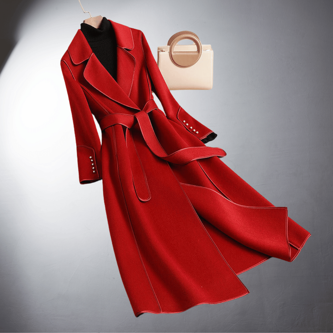 Handmade luxury women's cashmere coat