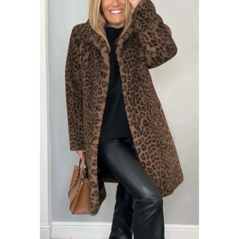 Mari - Leopard print coat