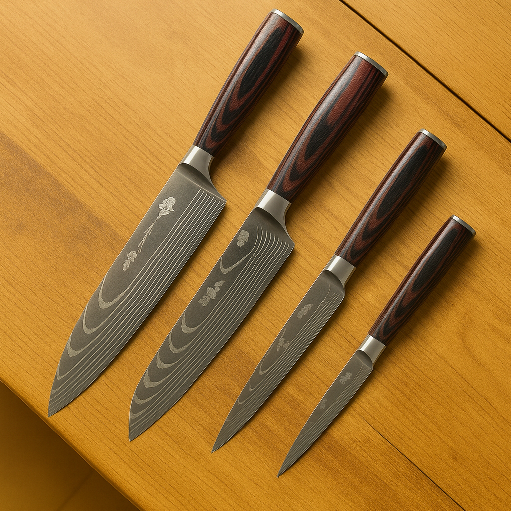 Kurosaki | Hand-Forged Japanese Chef's Knife 4-Piece Set