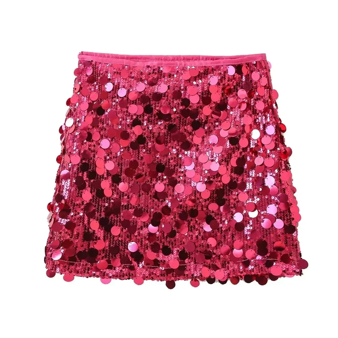 Laura - Glamour Mini Sequin Skirt