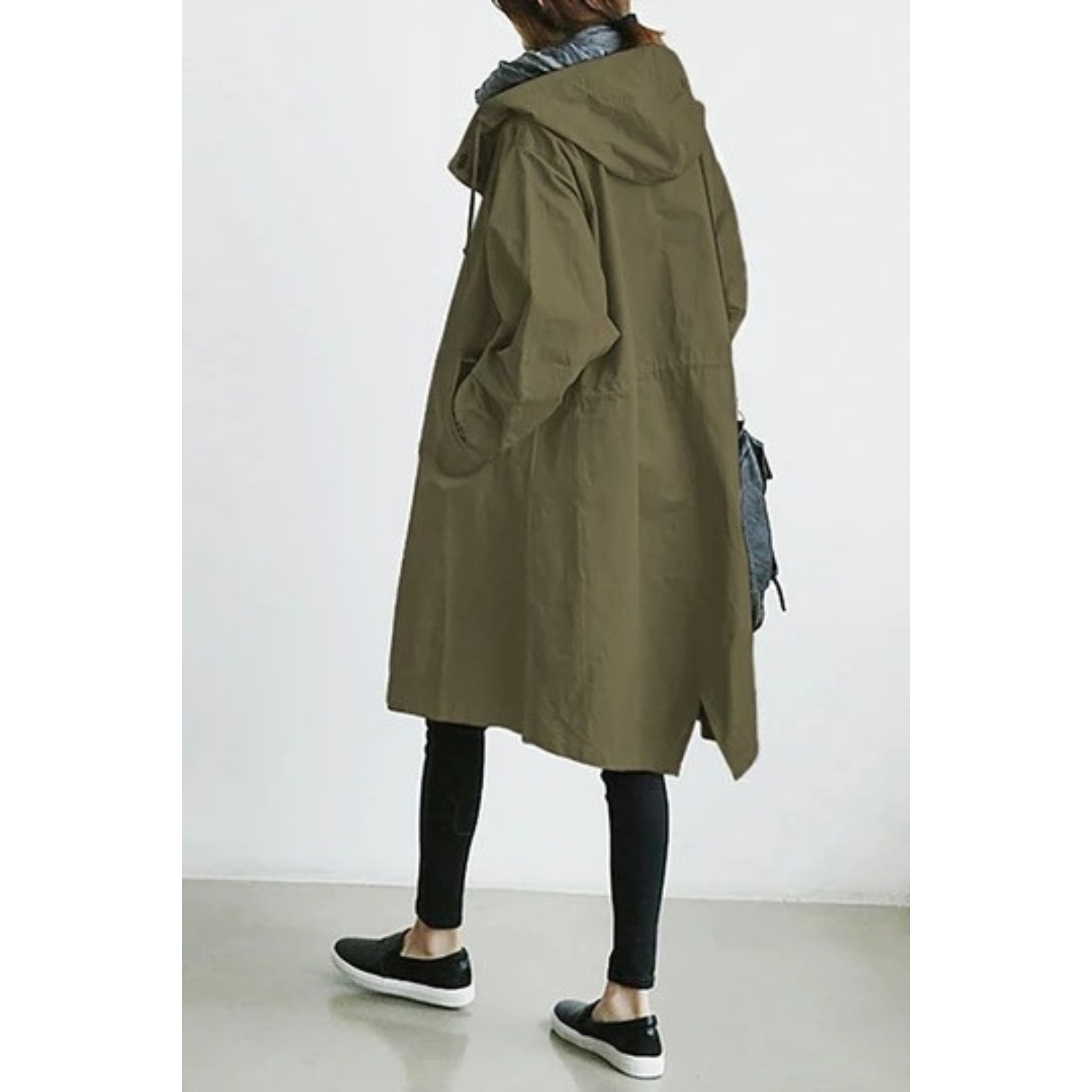 Celine | Long Hooded Trench Coat – Stylish and Functional