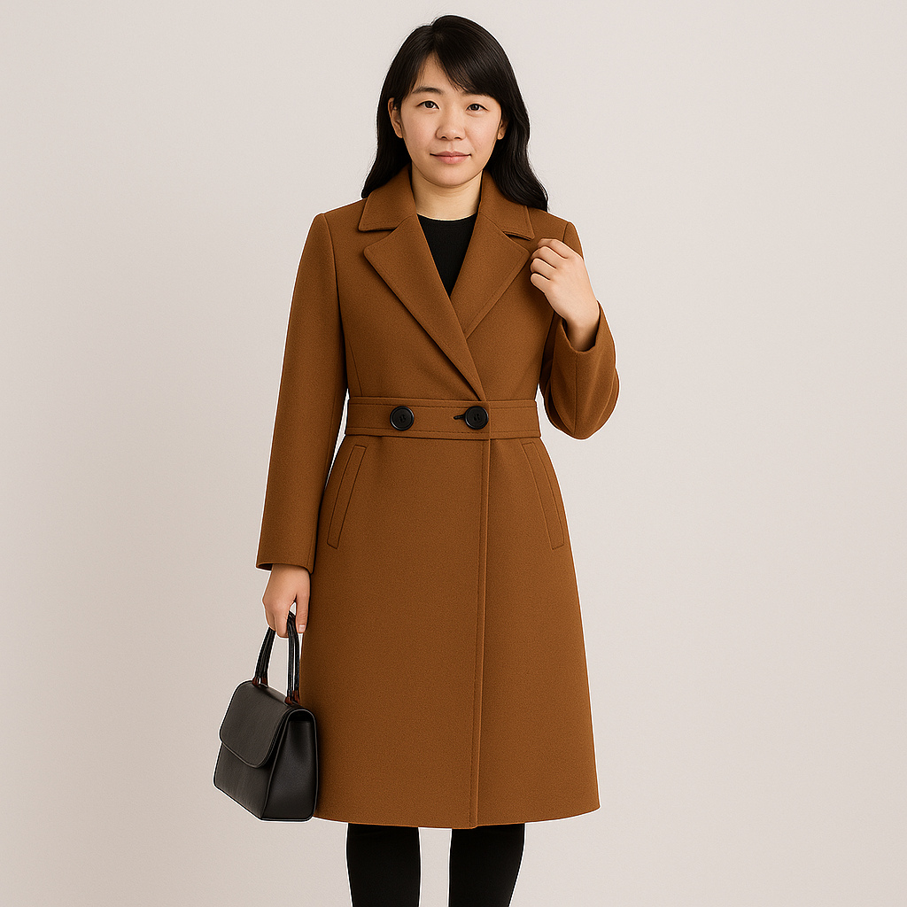 Laura | Elegant winter coat with belt