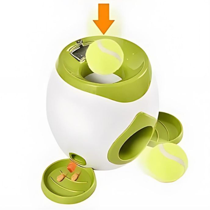 Treat Launcher - Automatic ball launcher with snacks