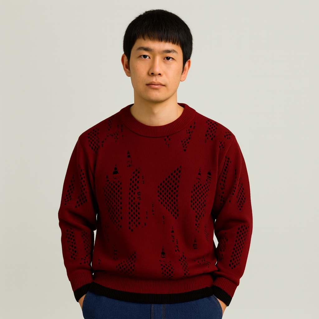 Leo | Distressed Knit Sweater