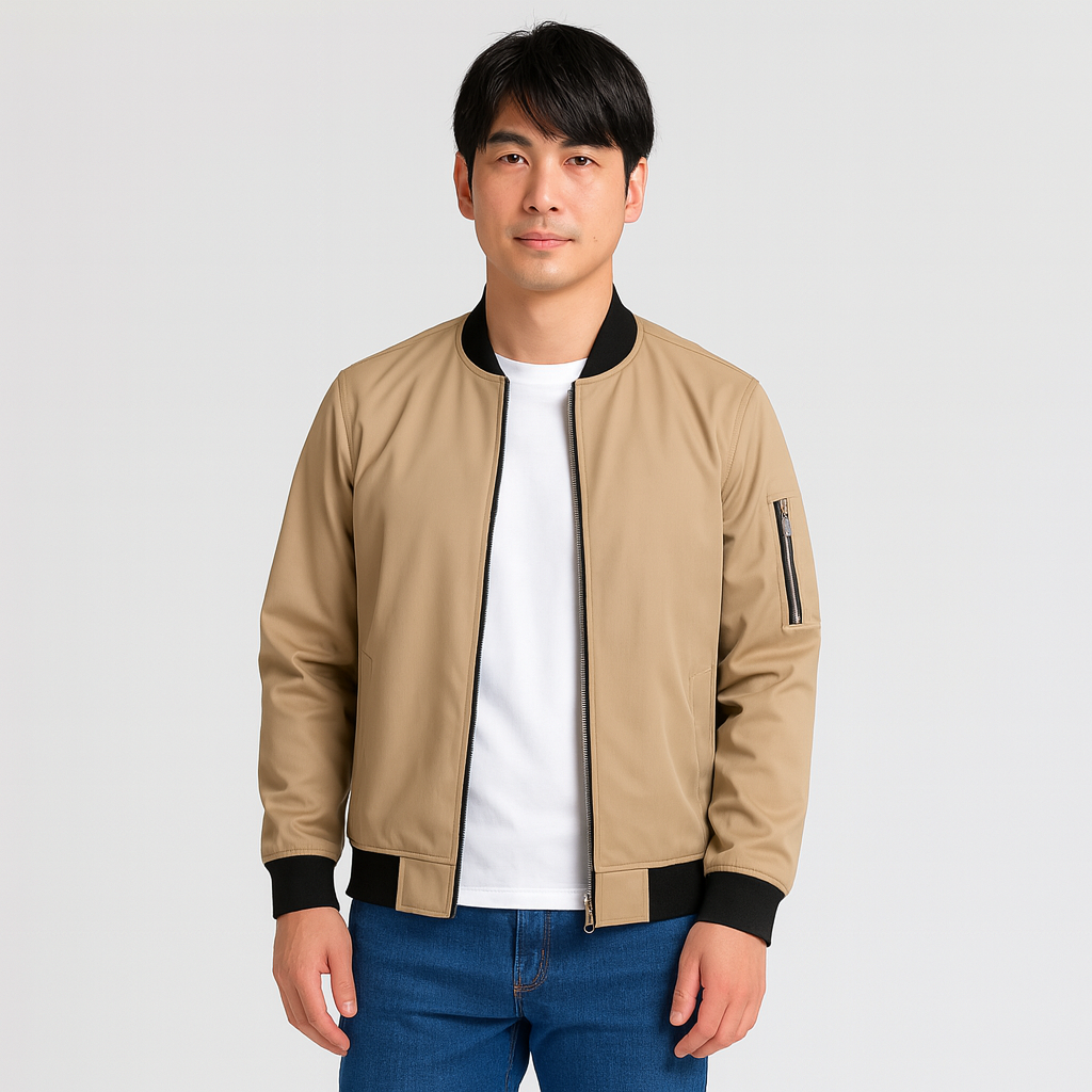 メンズ用軽量ボンバージャケット
