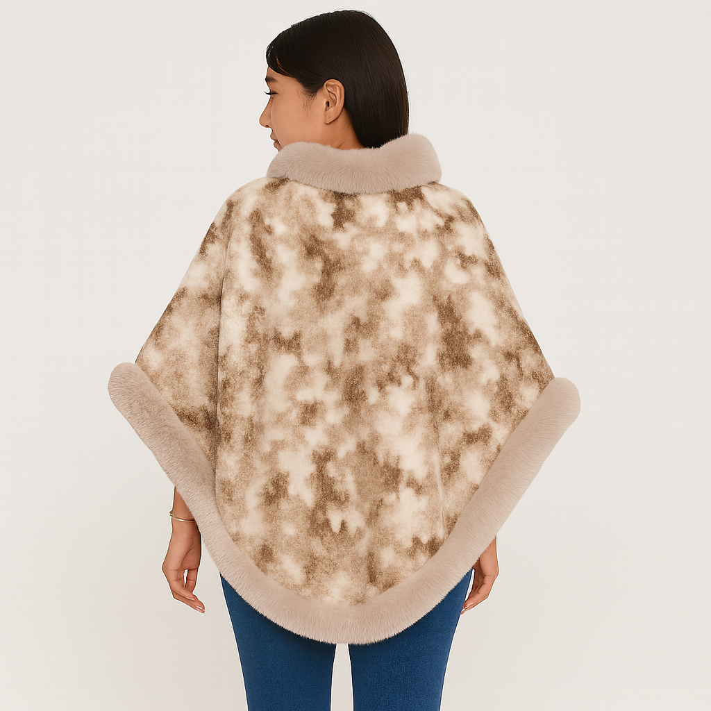 Lucille | Cozy Faux Fur Cape for Women