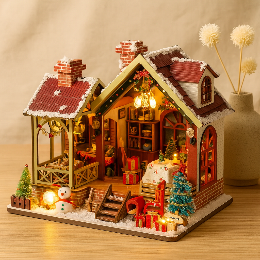 Lumibelle | DIY 3D Christmas Bookshelf Model Kit