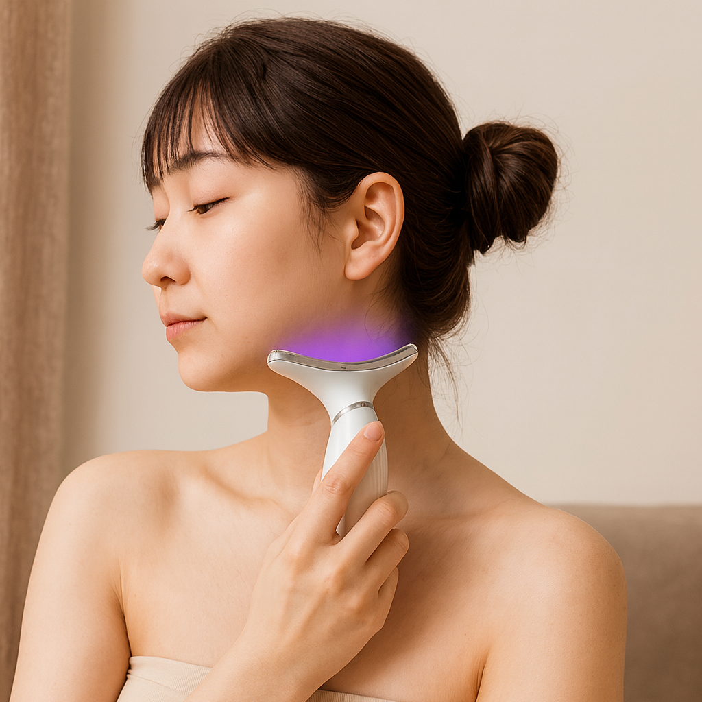 ルミバイブ | 充電式フェイス&ネックマッサージャー
