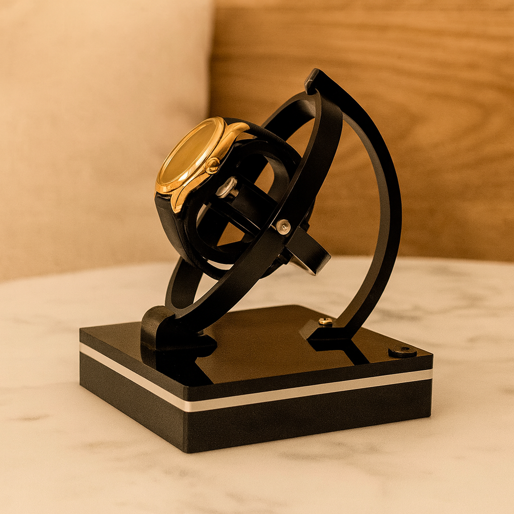 Lux Automatic Watch Winder with Display Case for Mechanical Watches