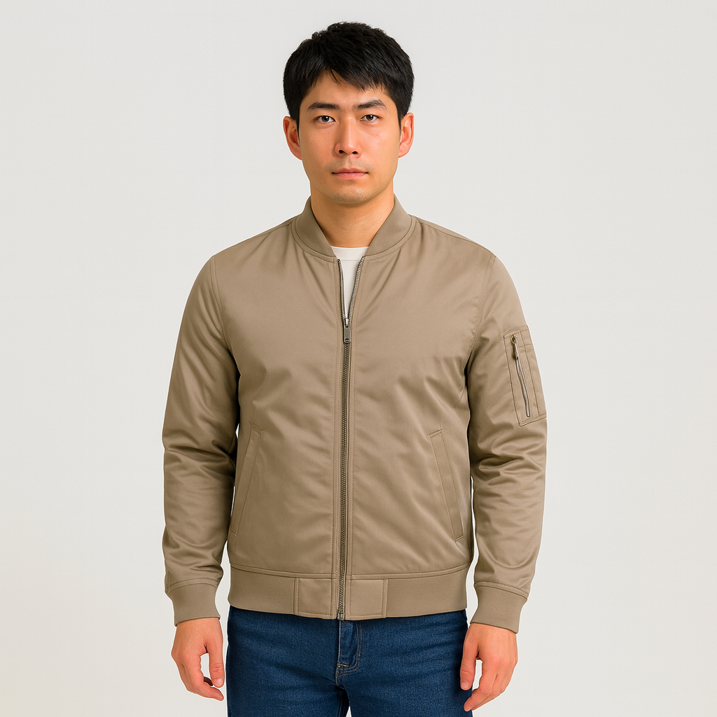 男性用高級パイロットボンバージャケット - ヴィンテージ航空スタイル
