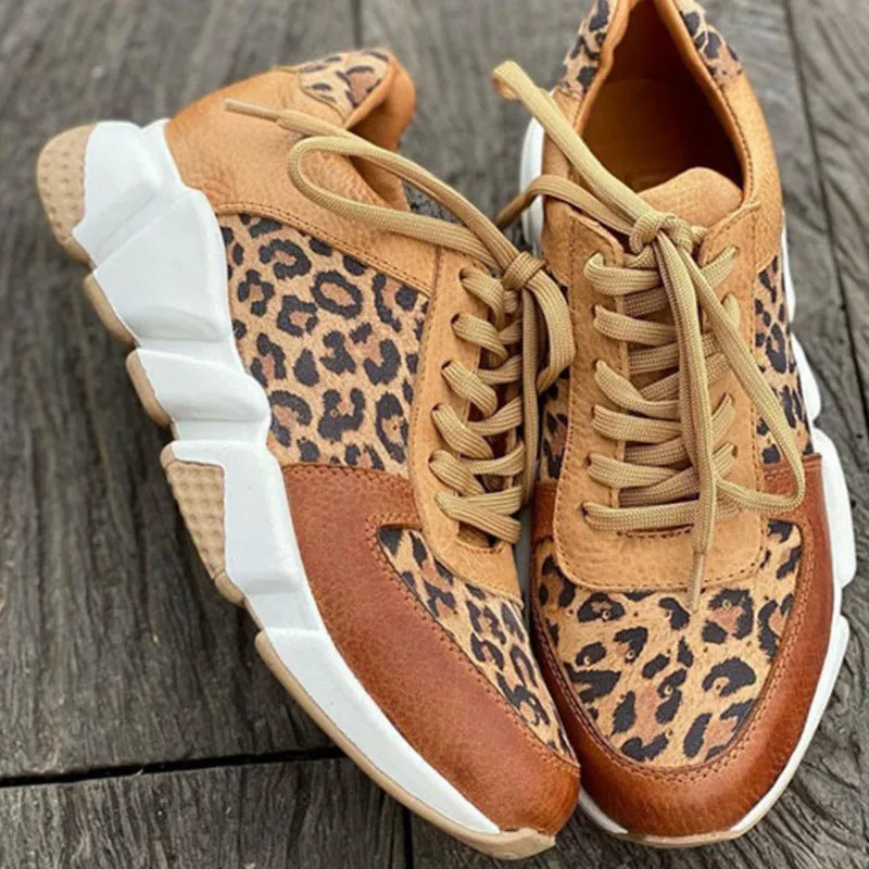 Mille - Casual leopard print platform sneakers
