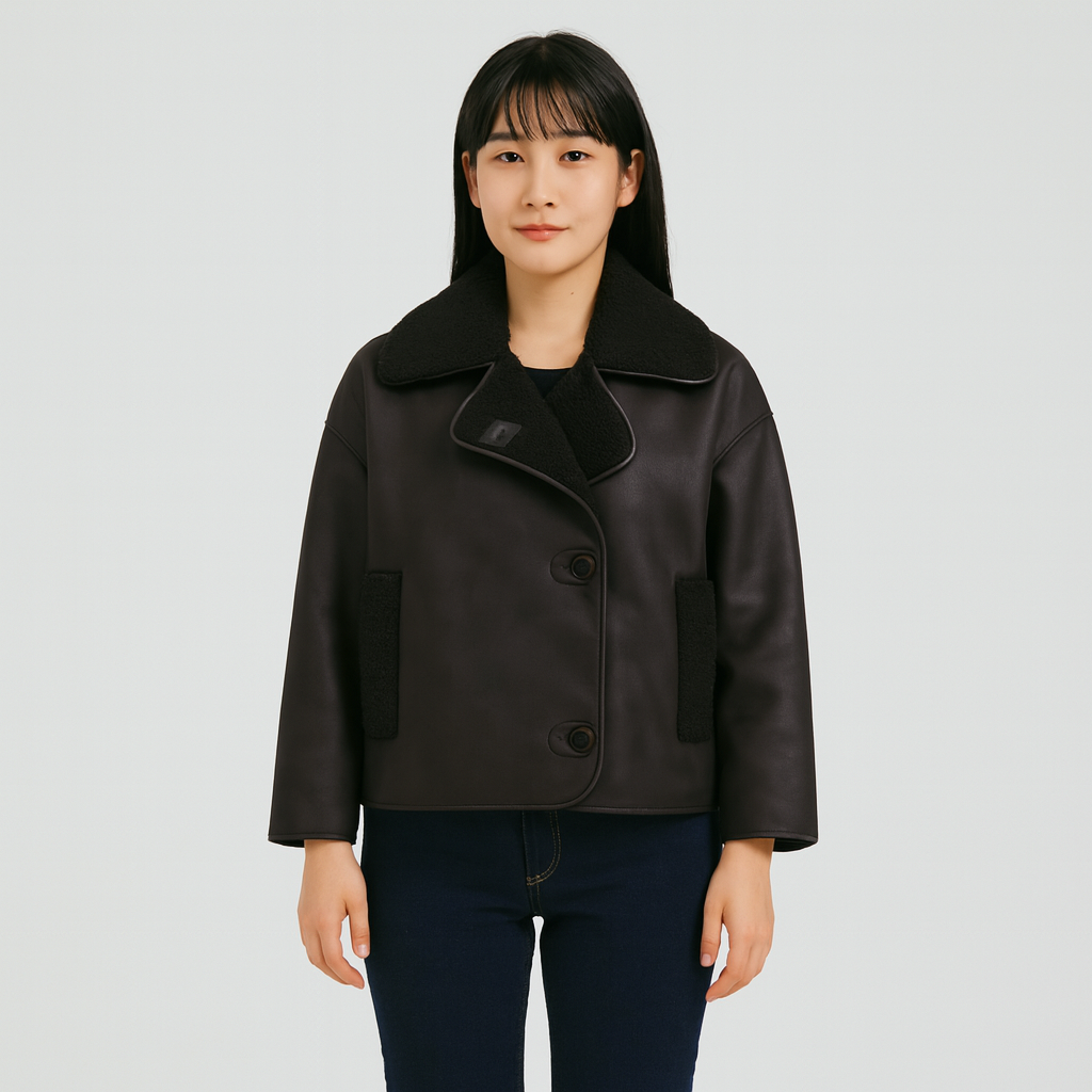 Mirella | Soft Fleece Jacket with Buttons