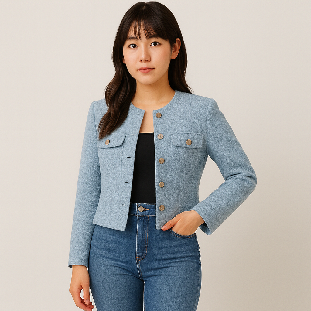 Monica | Elegant Tweed Blazer