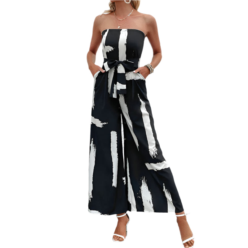 カトレア - ストラップレス ワイドレッグ ジャンプスーツ