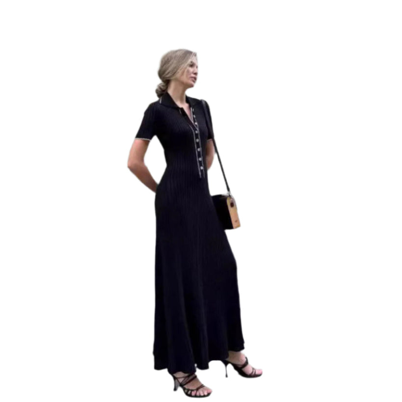 Blair - Elegant Polo Casual Maxi Dress