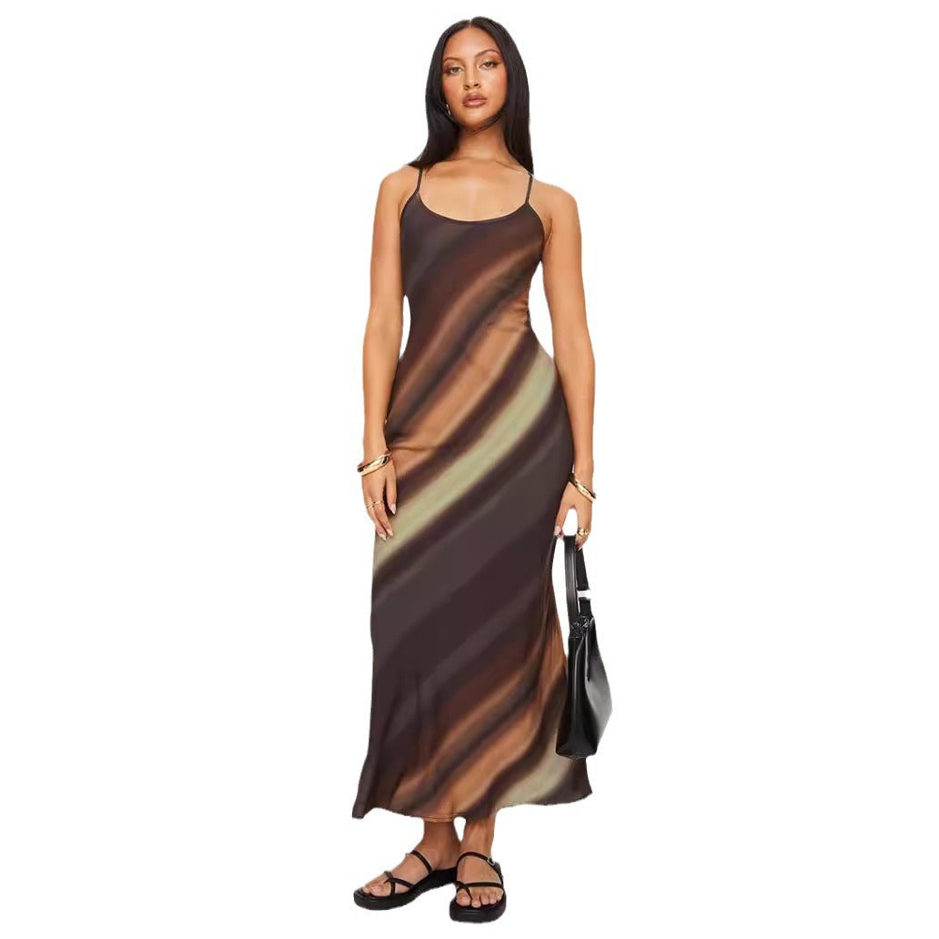 Natalia - Elegant gradient maxi dress